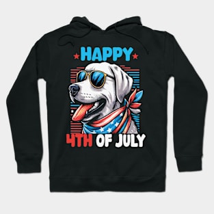 Happy 4th of July Patriotic American Labrador Retriever Cute Hoodie